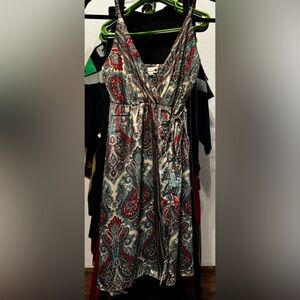 Paisley Print Dress